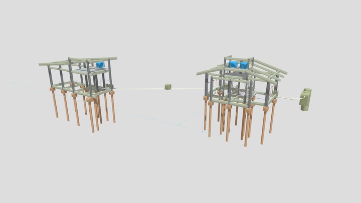 PMY - Hidráulica x Estrutura_3D 3D Model