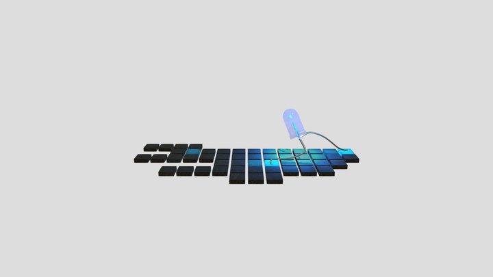 Su dung den led RGB trong phong ngu 3D Model