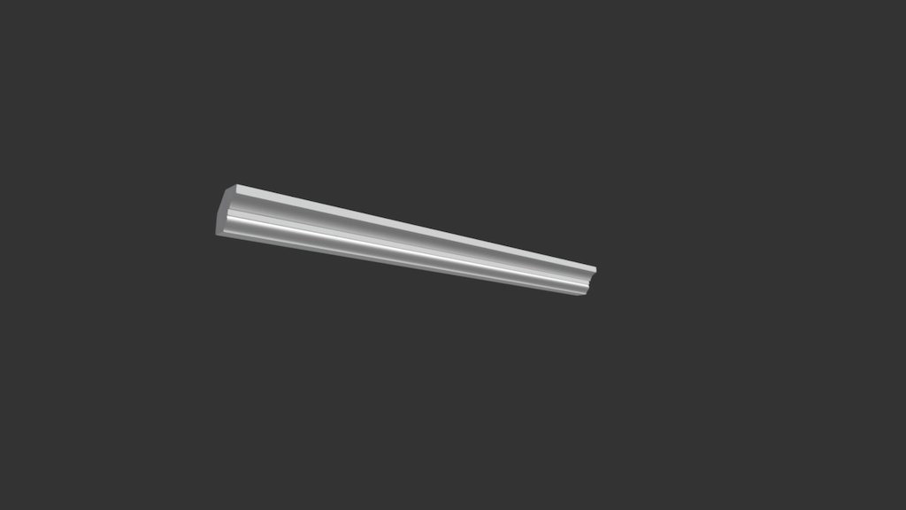 Гладкий карниз КТ-28 70Hx65mm