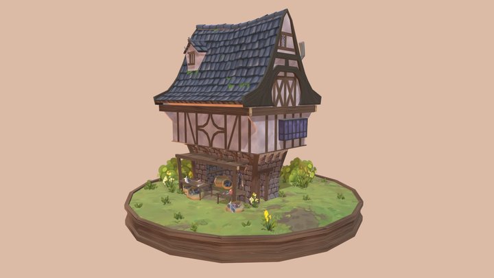 [STUDENT WORK] The Fishmonger Shop 3D Model