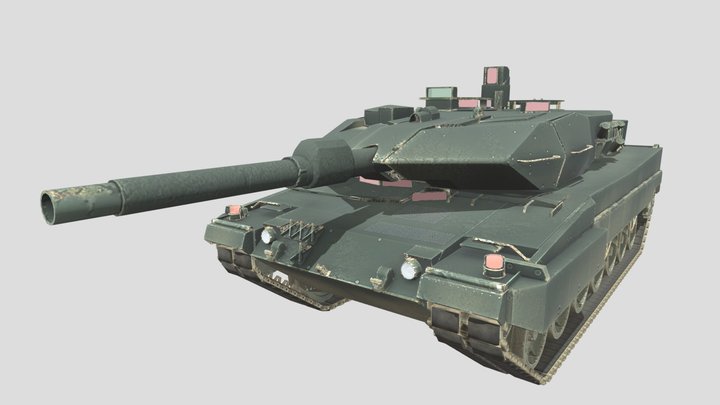 Battlefield Tank 3D Model
