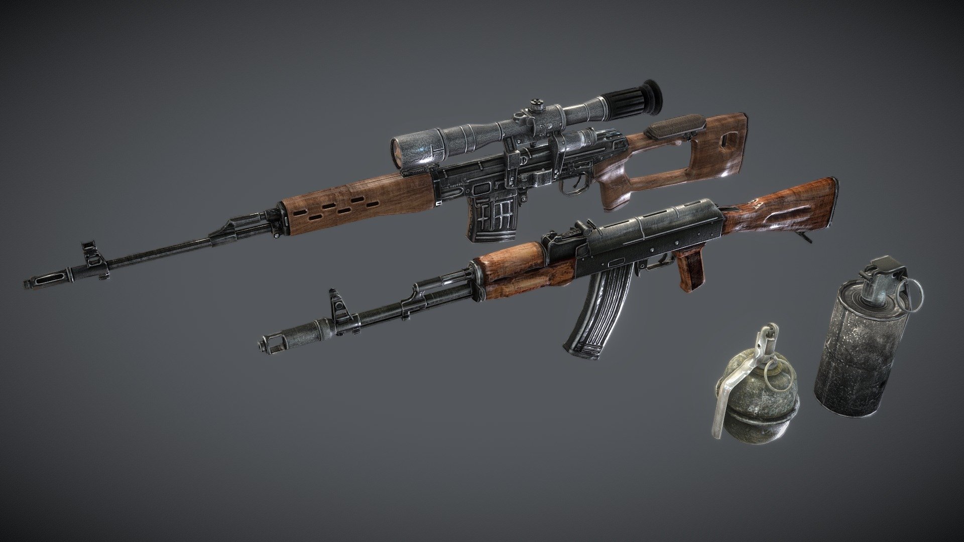 Weapon Pack - Buy Royalty Free 3D model by Realtime (@gipapatank ...