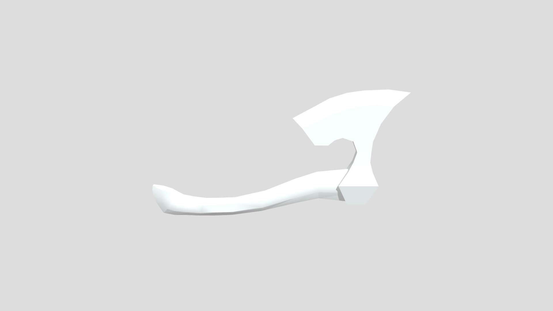 Untextured | Low Poly Axe