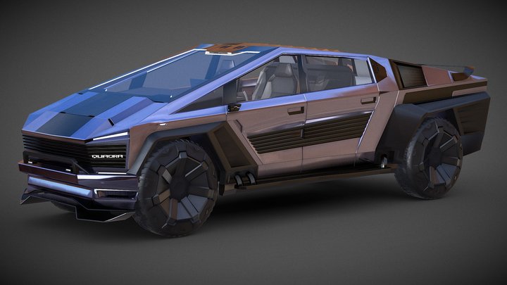 Cyberpunk 2077 - Quadra Cybertruck 3D Model