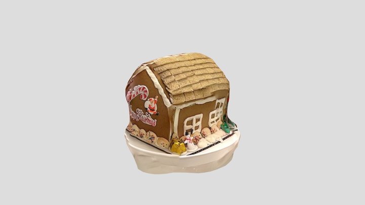 Gingerbread House-poly 3D Model