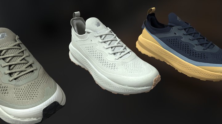 Metaretail: 3x Sneakers – Modello 3D gratuito STL