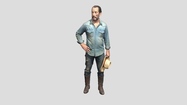 Dusty Denim Cowboy – Modelo 3D gratuito STL
