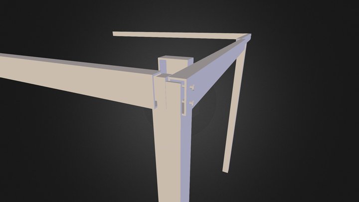 Pergola Post/Beam Connection 3D Model