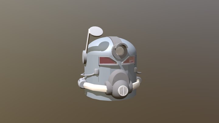 Ulracite Power Armor Helmet 3D Model