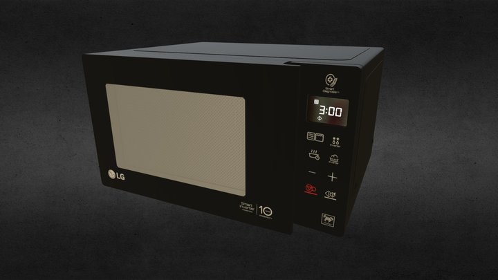 Microwave LG MB 63R35GIB 3D Model
