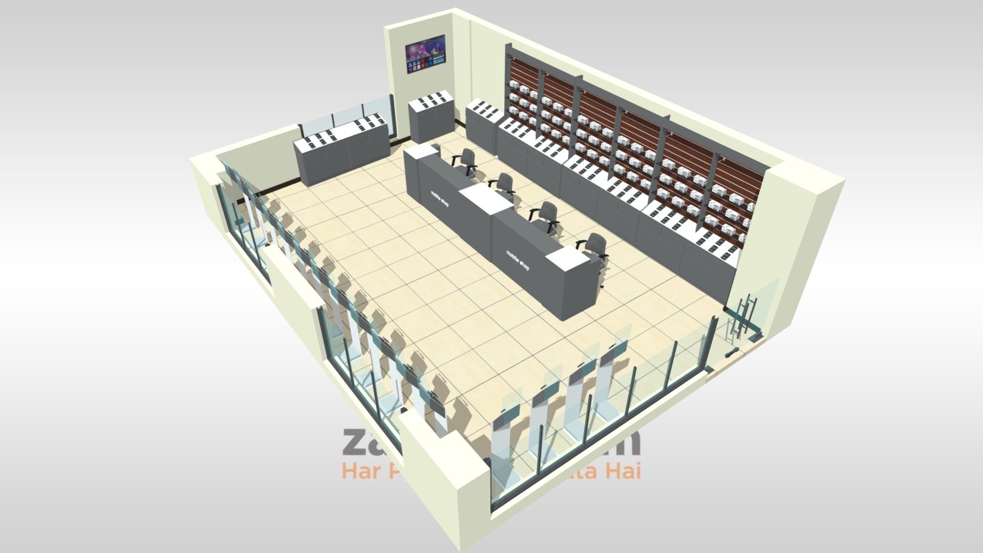 Shop (24-691 Sq Ft) - 3D model by EMPG [b6cd2ce] - Sketchfab