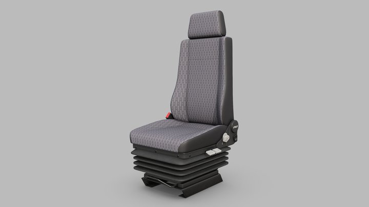 Driver seat "Pilot" with air suspension. 3D Model