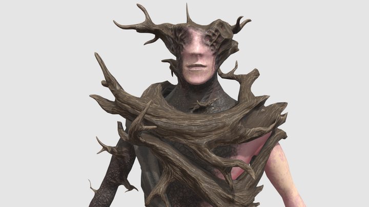 Project 3: person with parasitic plants 3D Model