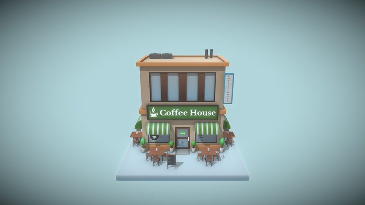 cafe 3D Model