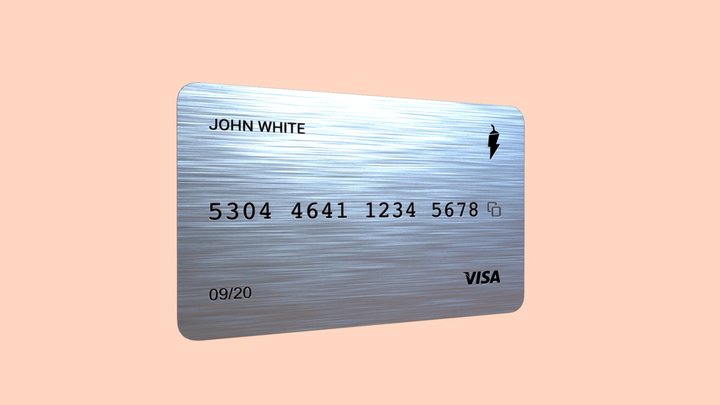 Metal Credit Card 3D Model