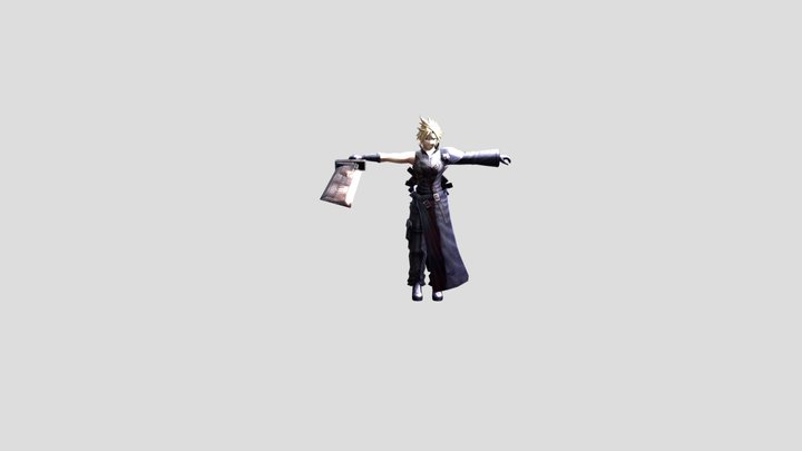War of the Visions FFBE Cloud (AC) 3D Model