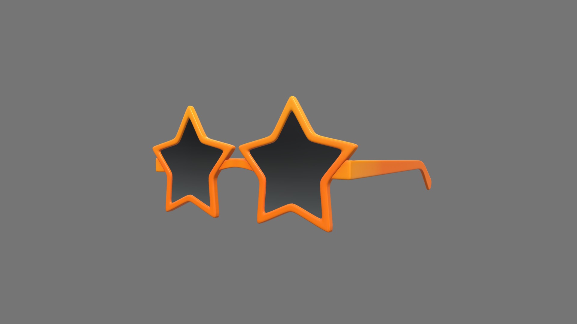 3D model Star Sunglasses - This is a 3D model of the Star Sunglasses. The 3D model is about shape, icon.