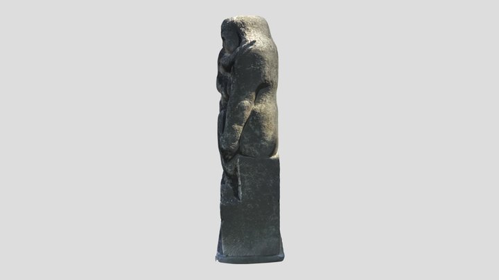 Art object - stone woman 3D Model