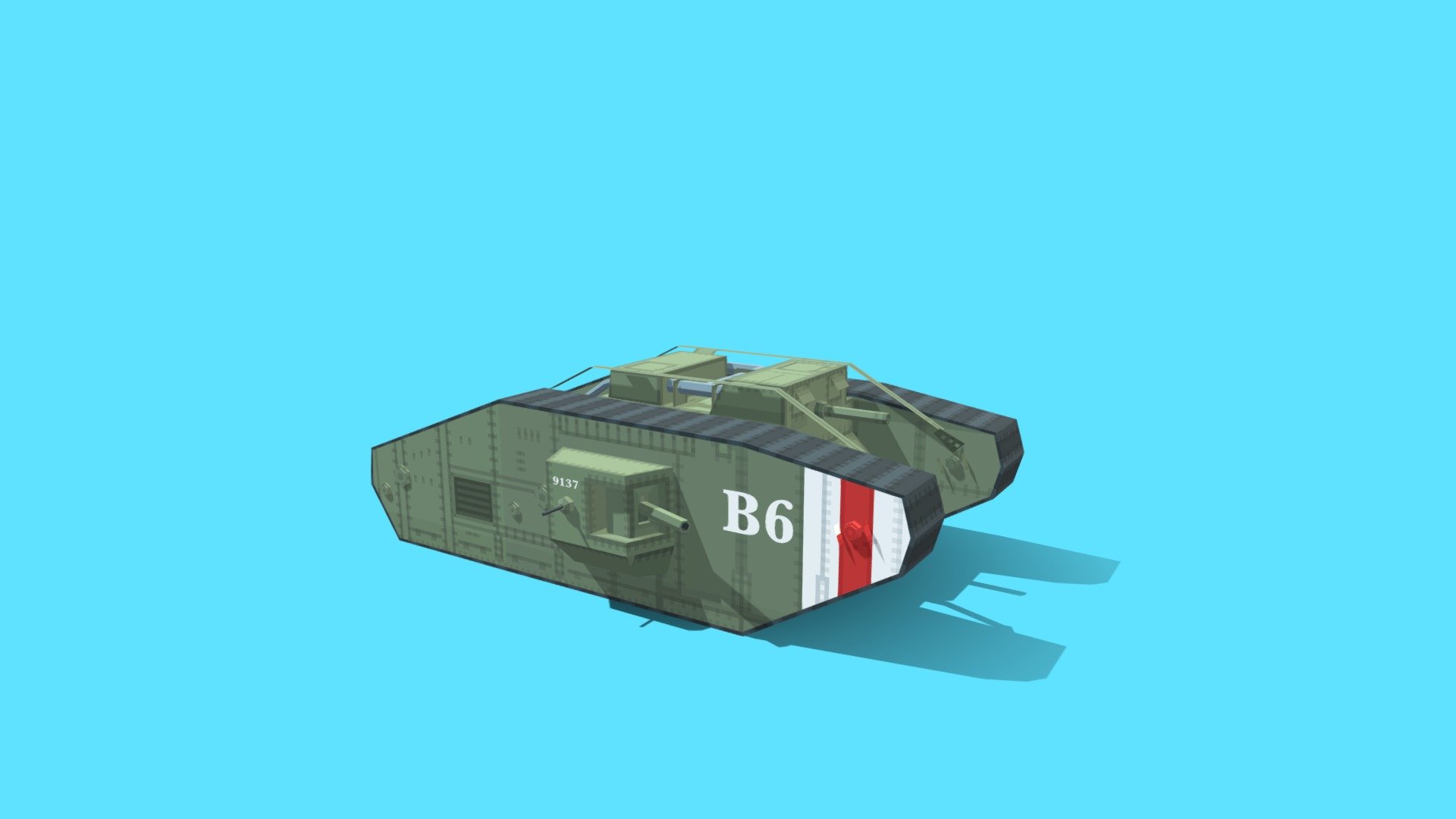 Mark V tank - 3D model by Mothra090900 [b6d1627] - Sketchfab