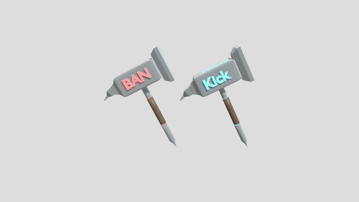 Ban Hammer 2.0 3D Model