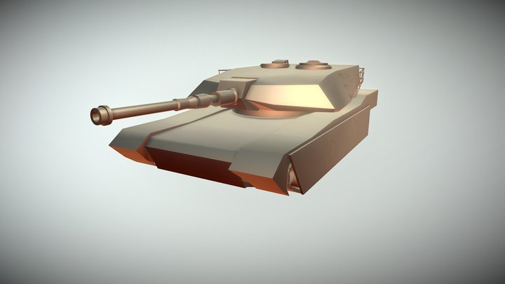 M1 Abrams Battle Tank 3D Model