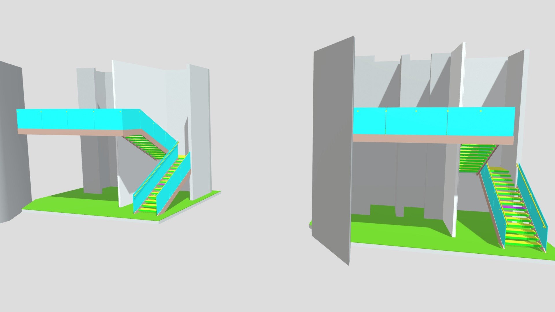 Interior Stair MODEL Glass Options - Discovery L - 3D model by JD ...