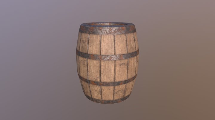 Western barrel 3D Model