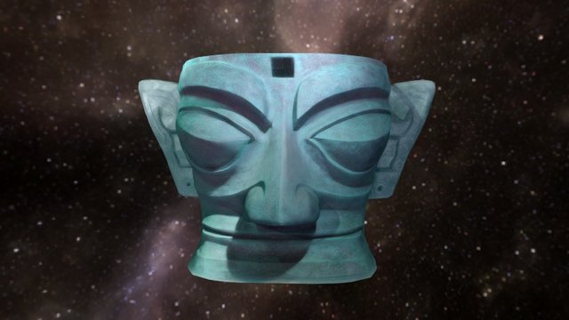 Sanxingdui Mask 01 3D Model