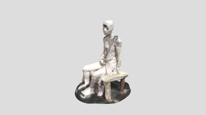 Seated Female 3D Model