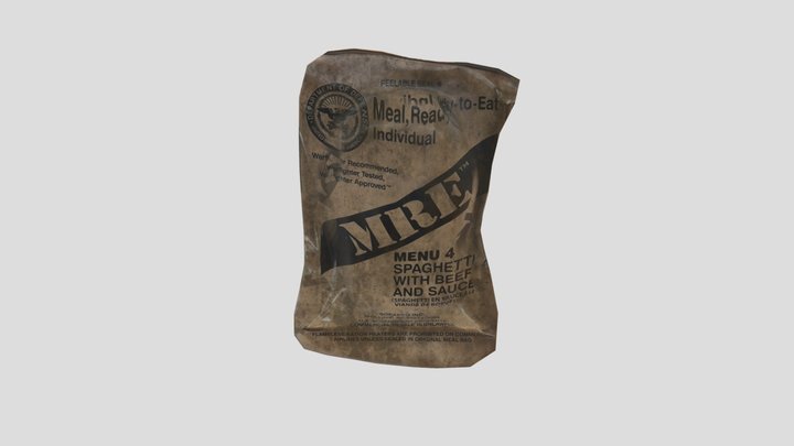 Meal Ready-to-Eat. MRE 3D Model