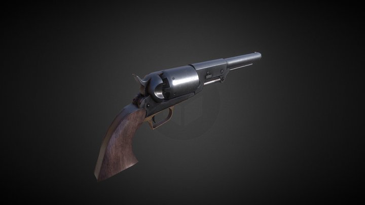 Colt 1847 Walker Revolver – Free 3D Model STL