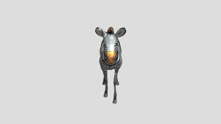 Realistic 3D Zebra Model
