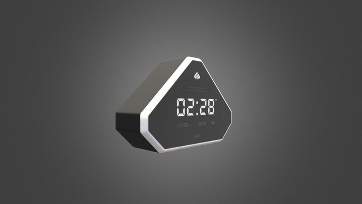 Product visualization - Adhan Hub smart clock 3D Model