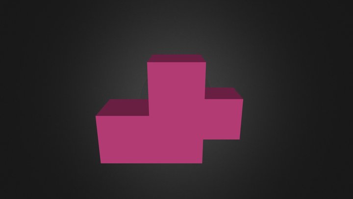 Pink Puzzle Piece 3D Model