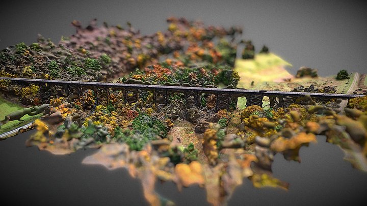 Abandoned Railroad Trestle - Jefferson County PA 3D Model