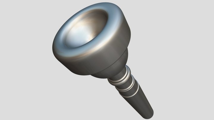Blessing 14A4a trumpet mouthpiece rendering – Kostenloses 3D-Modell STL