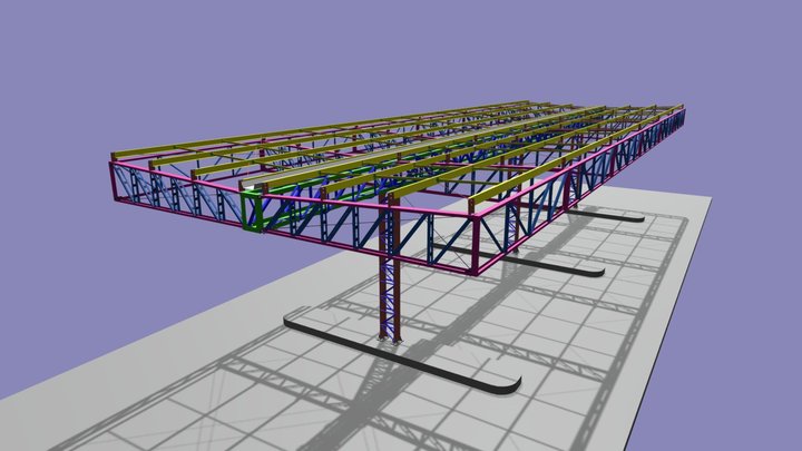 Cobertura isolada (Posto de Combustíveis) 3D Model