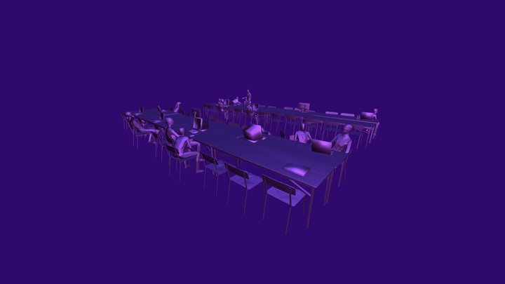 Black Valley - desks 3D Model