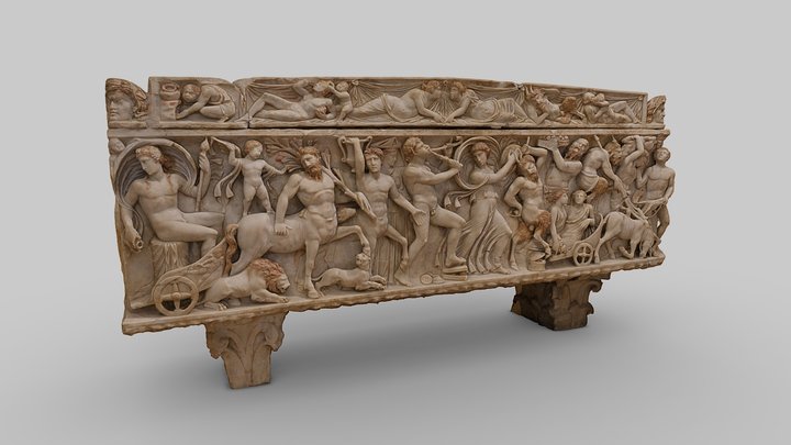 Bacchic Procession Sarcophagus – Modello 3D gratuito STL