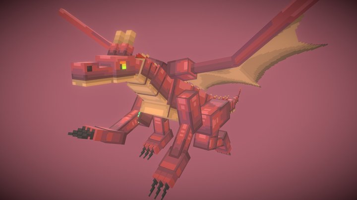 Inferno Dragon 3D Model