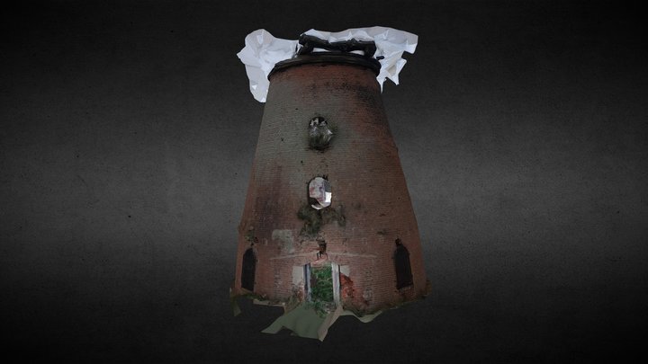 Wiatrak "Holender" w miejscowości Otoki 3D Model