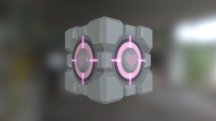 Companion Cube (SlightlyDamaged) 3D Model