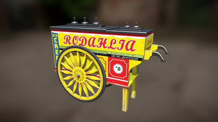 Sorbetes Cart 3D Model