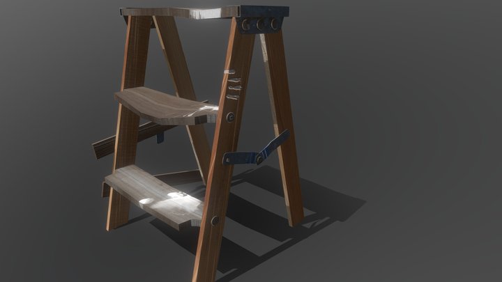 Ladder PBR game asset 3D Model