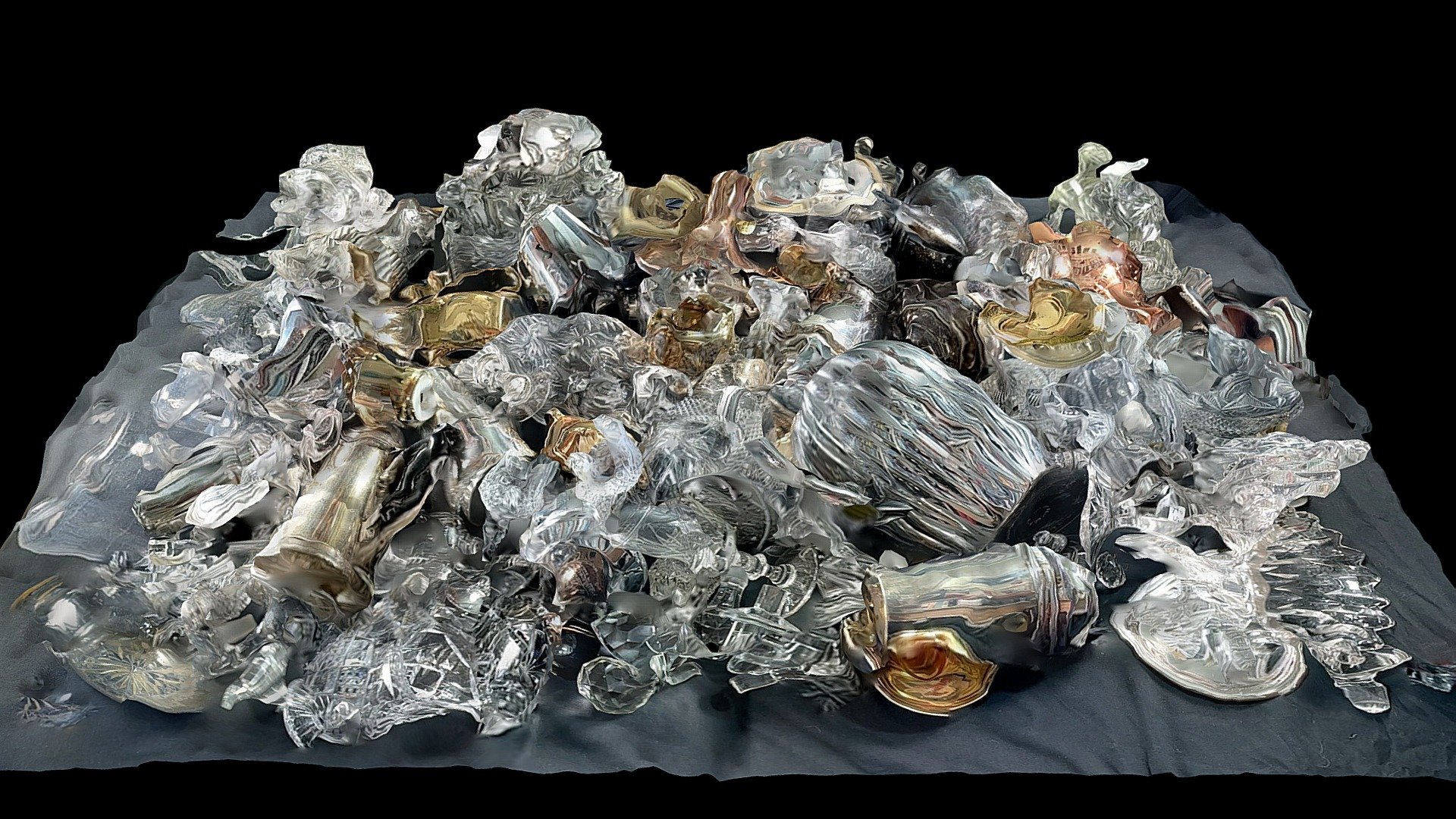 Failed scan of mixed mirror and glass objects - 3D model by Florian ...