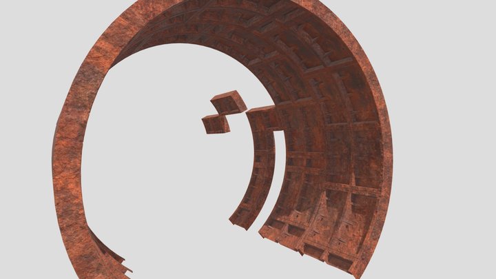 Modular Cast Iron Tubing 3D Model