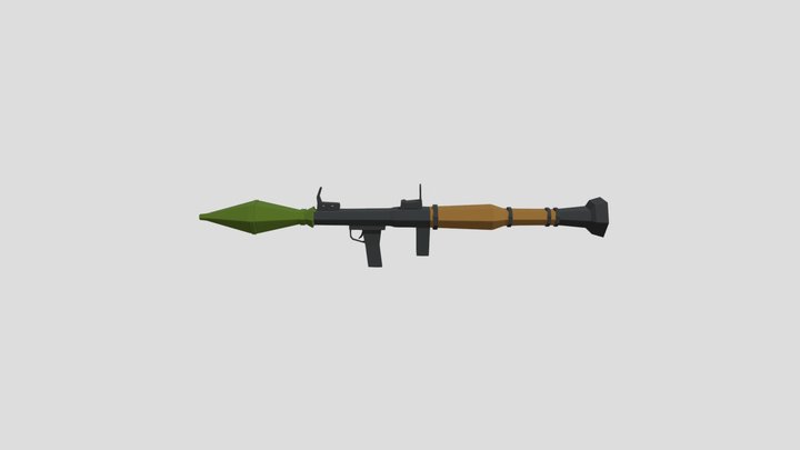 Lowpoly RPG-7 3D Model