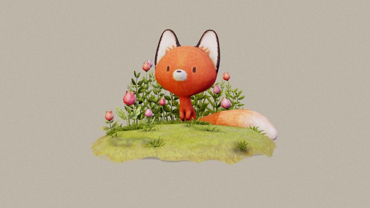Lauresillus' Fox 3D Model