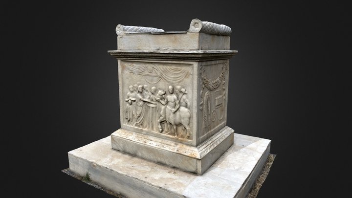 Altar relief. ''Sacrifice to the Genius Augusti, Altar of Vespasian.