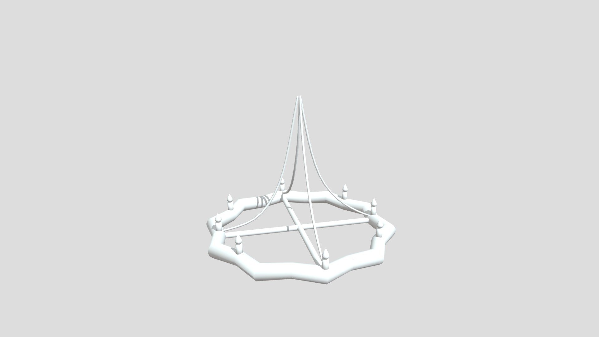 Untextured chandelier